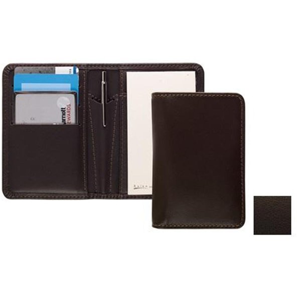 Raika Card Note Case with Pen Brown TN 128 BROWN